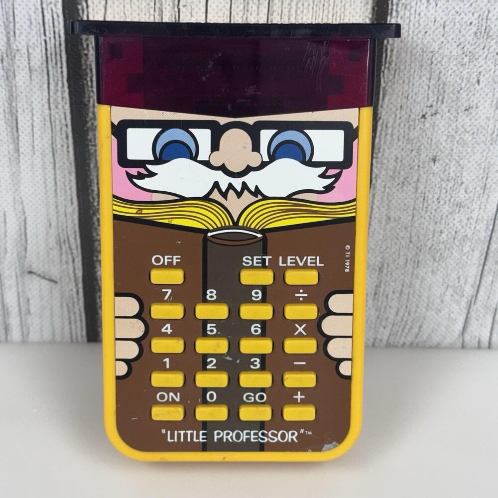 Vintage Texas Instruments The Little Professor Math Learning Calculator - Works